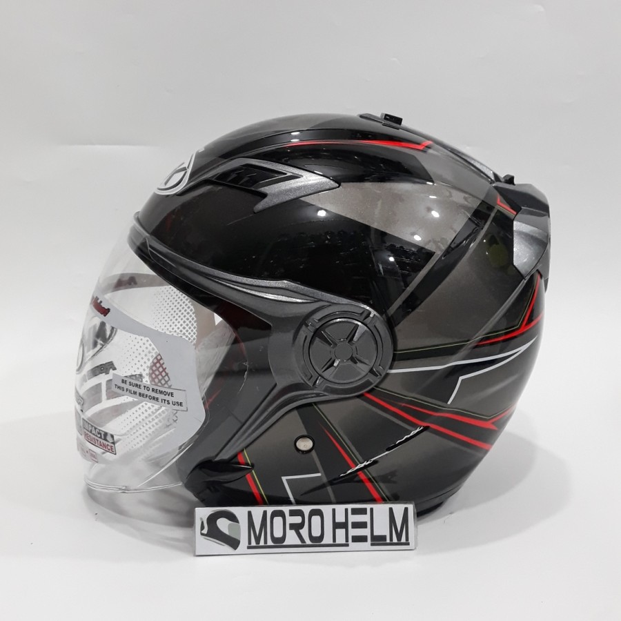 helm nhk gladiator hawk black orange