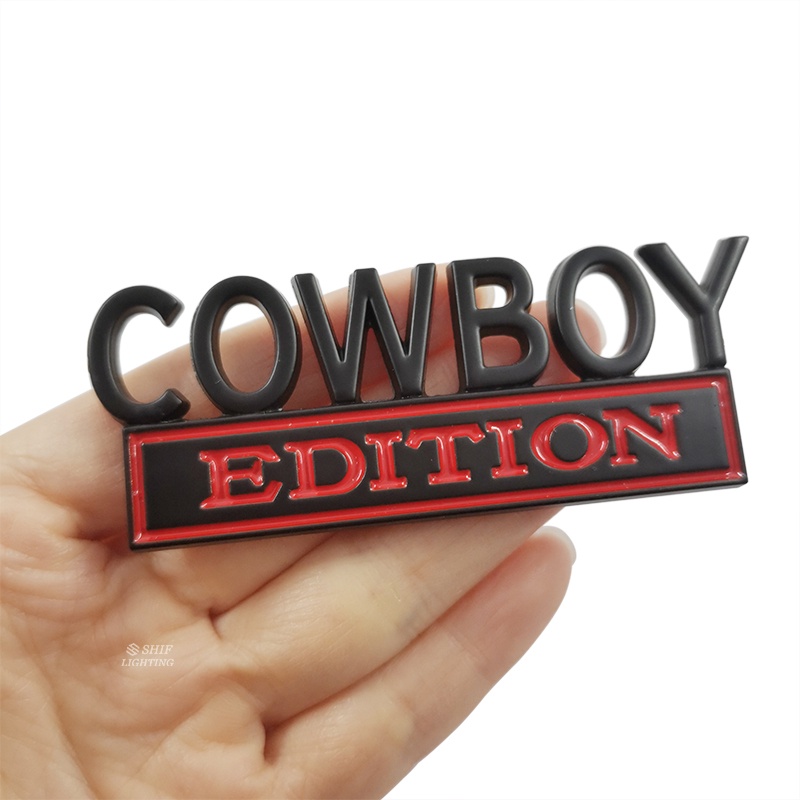 1pc Stiker Emblem Logo Koboi Bahan Metal Untuk Dekorasi Mobil