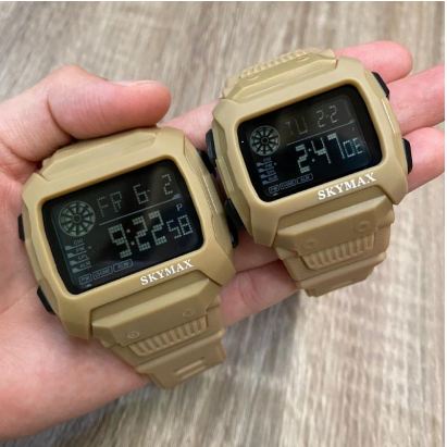 BISA COD jam tangan COUPLE PRIA &amp; WANITA Original SKYMAX 1815 MILITARY BISA BERENANG