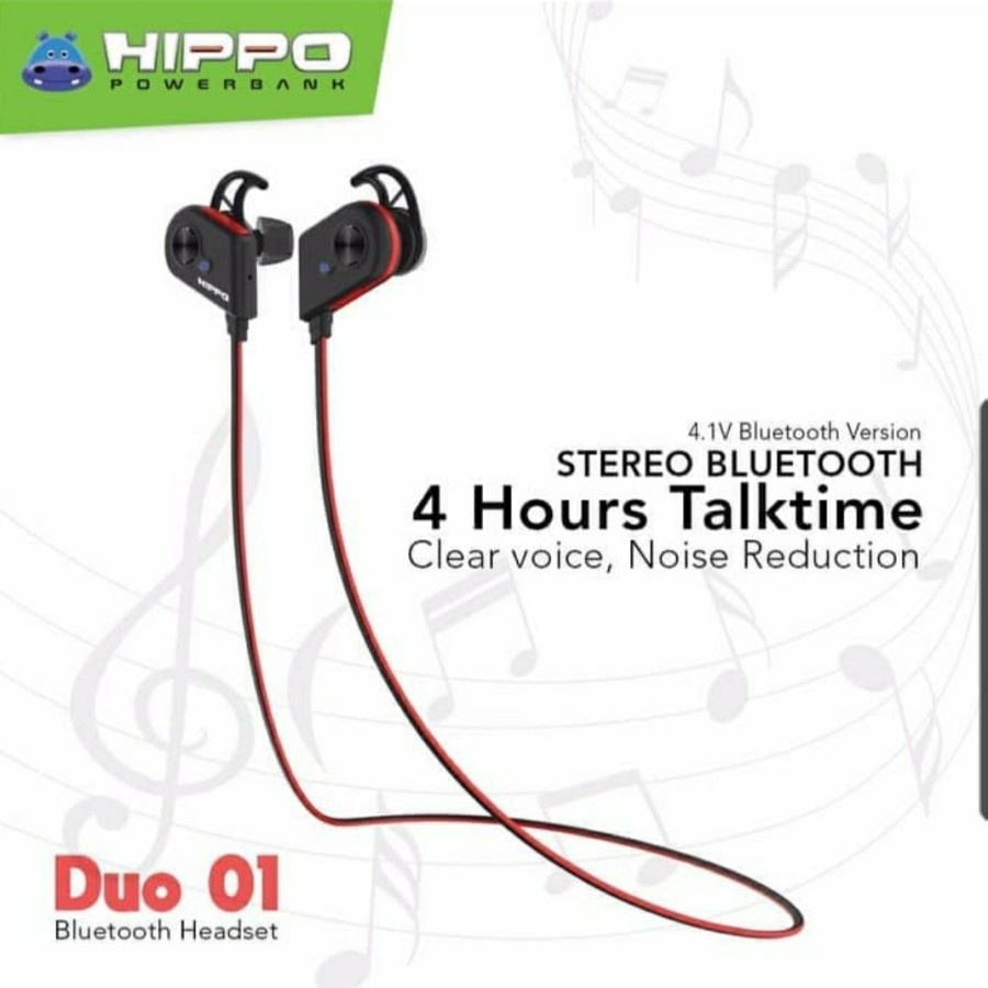 Headset Bluetooth HIPPO DUO 01