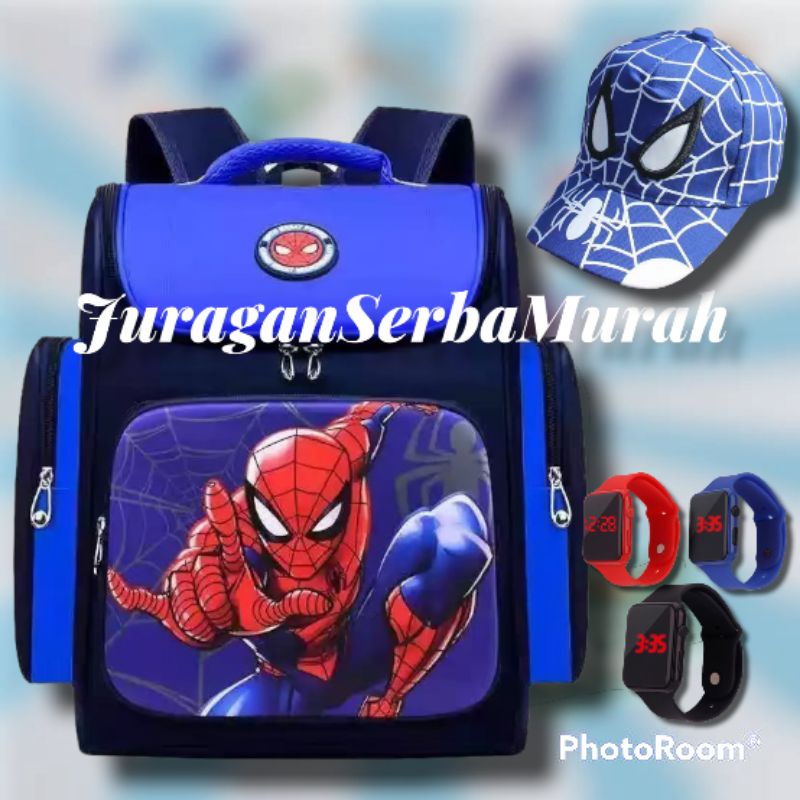 Tas Ransel Fashion Sekolah Anak Laki Laki PAUD TK SD Marvel Super Hero Murah