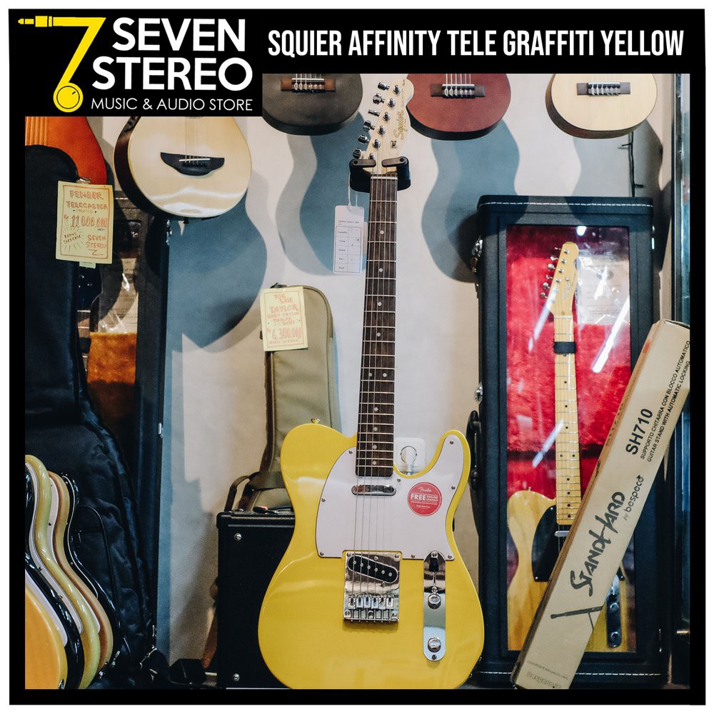 Squier Affinity Telecaster Grafitti Yellow Electric Guitar