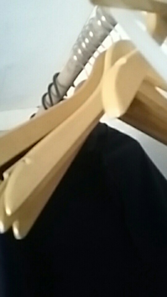 Gantungan Baju / Hanger Kayu Natural Dewasa Super