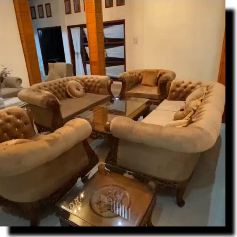 SOFA MEWAH SOFA UKIR JATI JEPARA