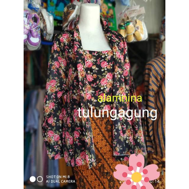 Kebaya bunga kembang jadul dewasa