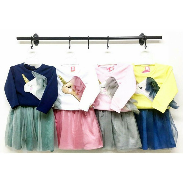  Baju  Anak  Bayi  Perempuan Setelan Rok Tutu Unicorn  Shopee 