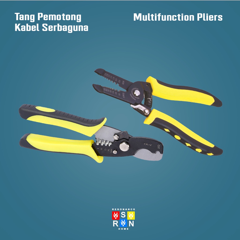 Tang Potong Kabel Alat Kupas Kabel Listrik Wire Cutter Pliers Resonance Home