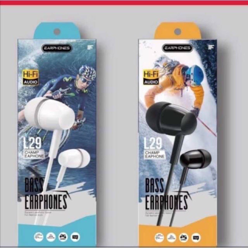 Headset hf JBL L29 colokan 3.5 universal extra bass pack import