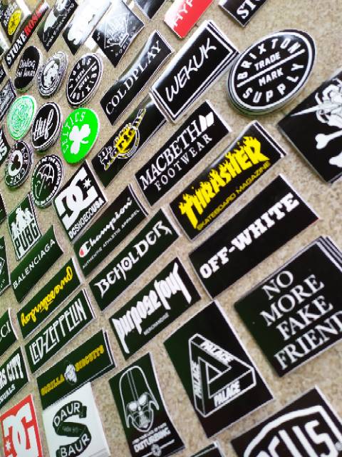 GRATIS ONGKIR Stiker distro BAHAN GRAFTAC/