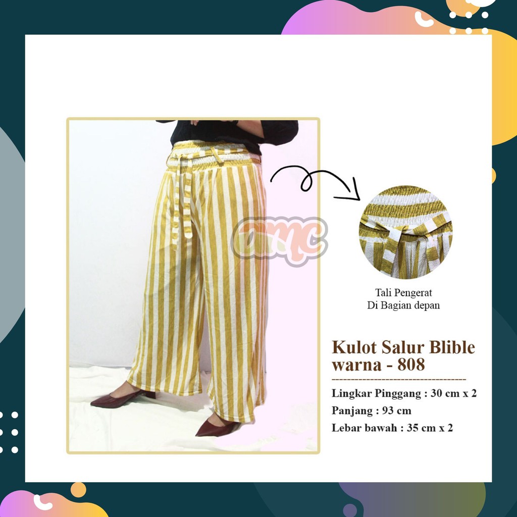 Kulot Salur Wanita Buble Warna Warni // kulot mewah // kulot viral // kulot murah // kulot laris