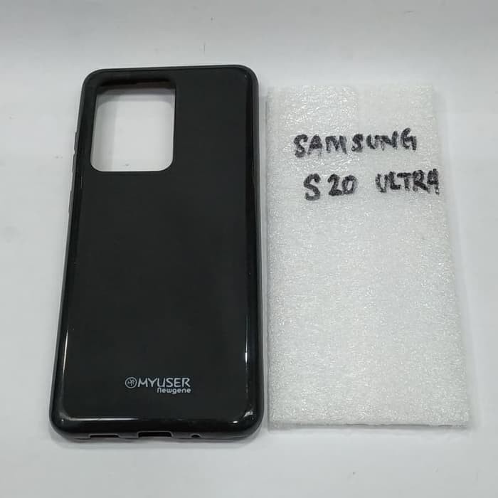 SAMSUNG S20 ULTRA karet softcase silikon karet hitam mantap