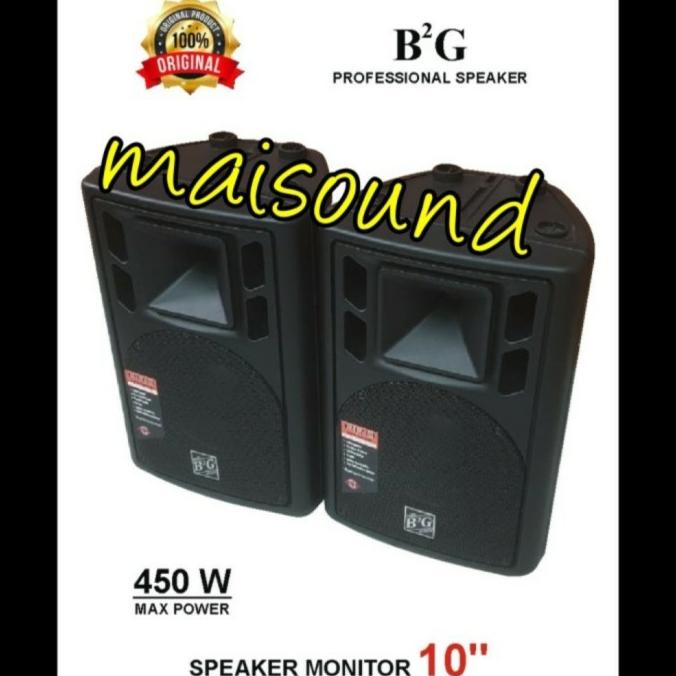 SPEAKER PASIF B2G 10 INCH MODEL HUPER BOX FIBER SEPASANG 2 UNIT