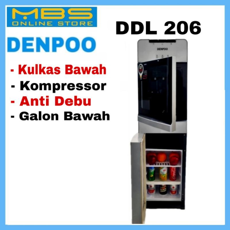 Dispenser Galon Atas Denpoo DDL 206 Kulkas Bawah