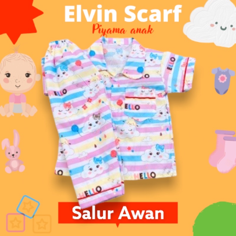 PIYAMA ANAK USIA 1 - 5 TAHUN KARAKTER size M L XL / BAJU TIDUR ANAK