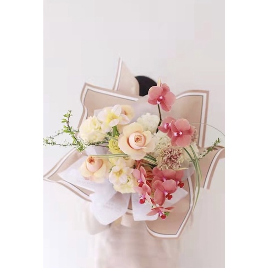 [TERMURAH!!] DOUBLE FRAME Flower Wrapping Paper  / Kertas Cellophane / Kertas Bunga / Kertas Kado