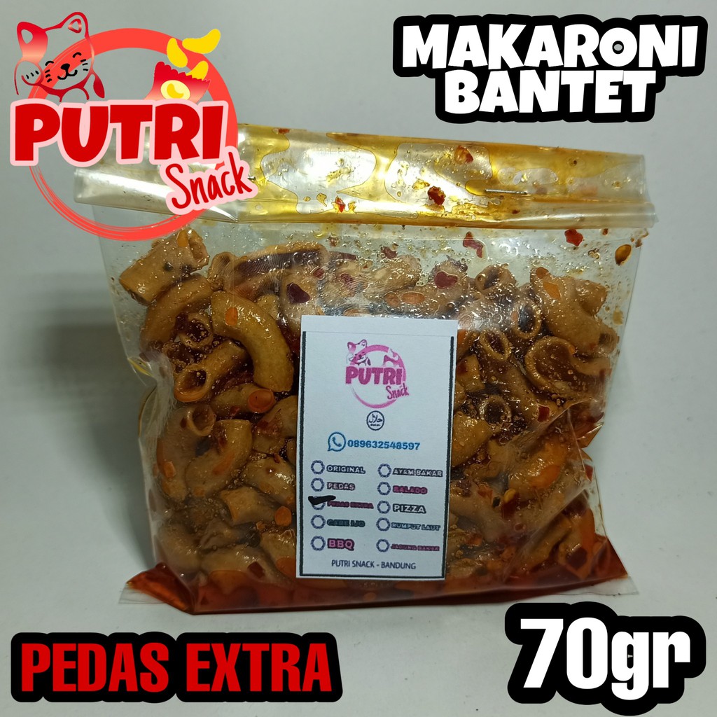 Makaroni Bantet / Makaroni Ngembang 70gr Bumbu Seblak