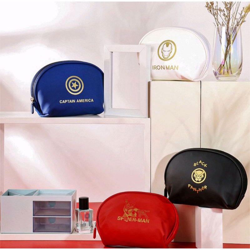Pouch /tas make Up edisi Marvel original Miniso