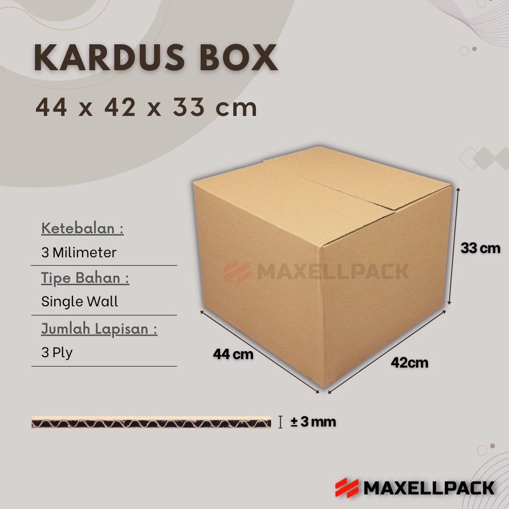 

Kardus Karton Box Besar 44x42x33 CM Dus Box Jumbo Packing Pindahan Polos