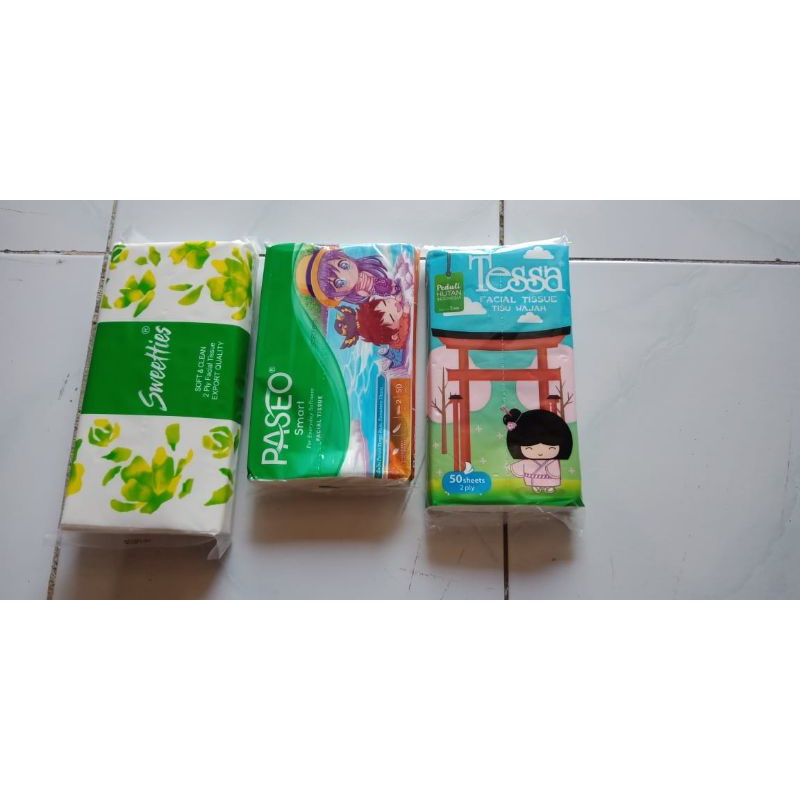 tisu trafel pack sweetties 70sheet n paseo