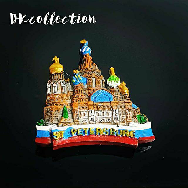 Magnet kulkas Moscow Russia tempelan kulkas Moscow Souvenir Rusia Souvenir Russia magnet russia