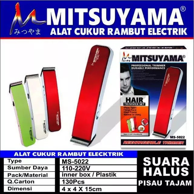 Alat Cukur Rambut Elektrik casan Mitsuyama MS 5022 / Cukuran Casan MS-5022