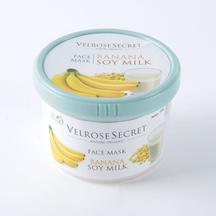 Baru BANANA SOYMILK   Lulur Wajah BPOM Velrose Secret   FACE MASK Diskon