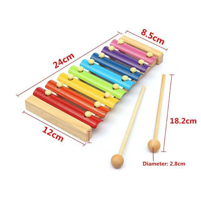 Xylophone xylofon kolintang alat musik bayi baby toys edu music mainan bersuara nyanyi anak belajar