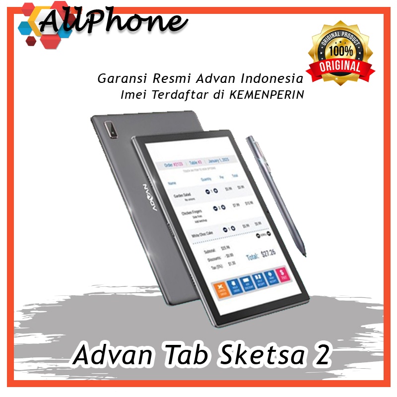 Advan Tab Sketsa 2 4/64GB 10" Inch Tablet Sketsa 2 Garansi Resmi