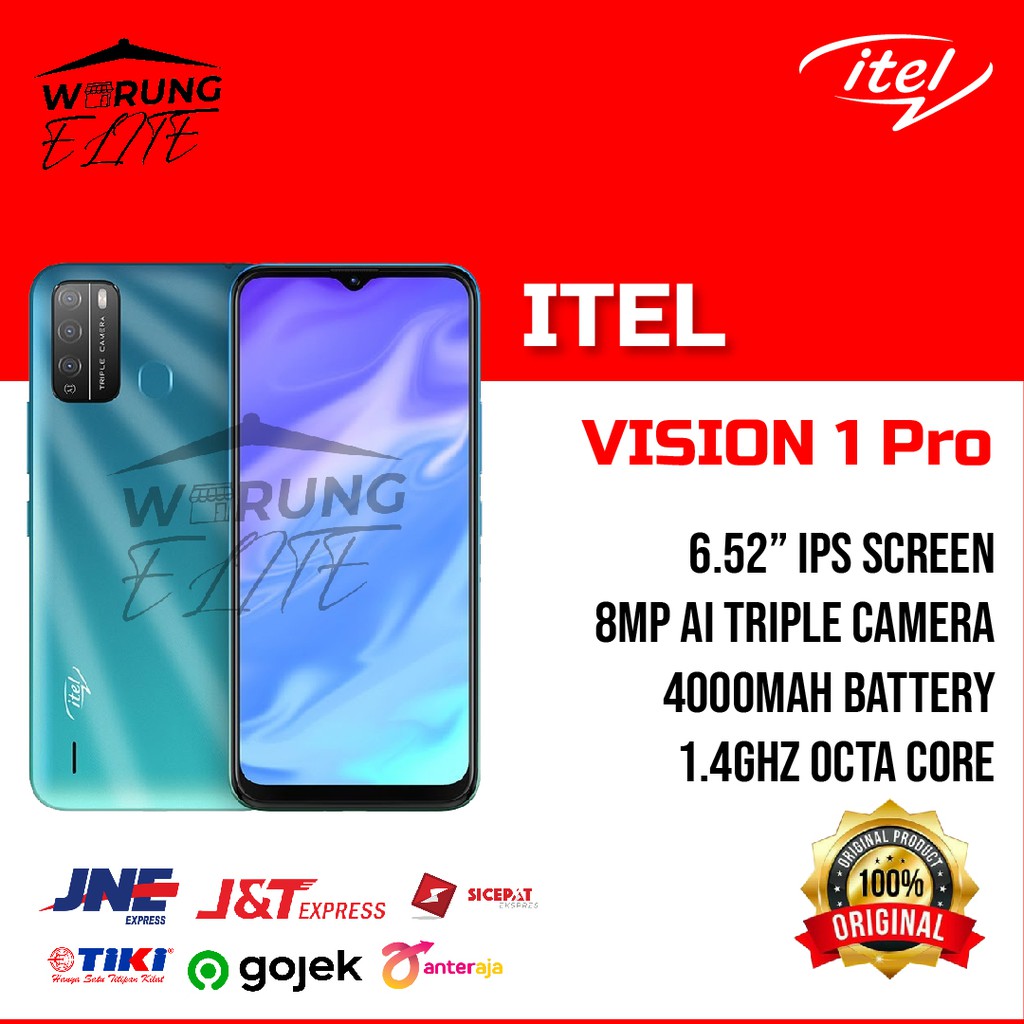 HP ITEL VISION 1 PRO 3/32 GB RAM 3GB INTERNAL 32GB (GARANSI RESMI)