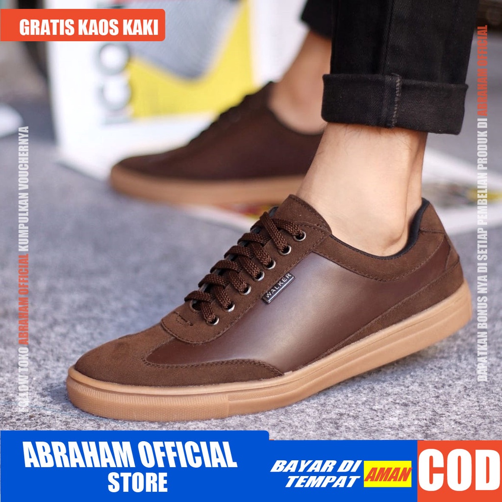 ABRHM x RAMIRES Sepatu Kasual Pria Sepatu Pria Casual Sepatu Sneakers Pria Sepatu Cowok / Cowo Kerja Kantor Semi Formal Anti Slip Kuliah Kondangan Gaya keren Kekinian Murah Terlaris