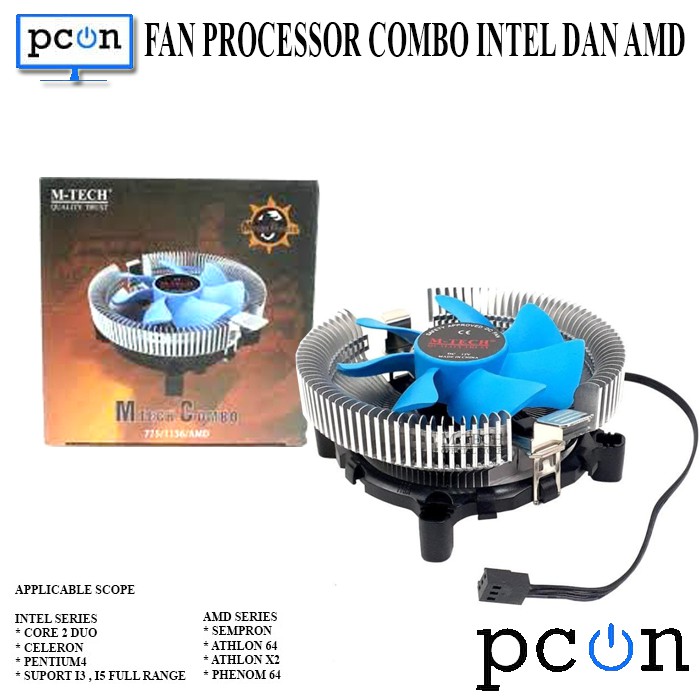 M-Tech CPU Cooler/Fan Processor Intel&amp;AMD