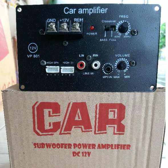 CAR SUBWOOFER POWER AMPLIFIER AMPLI MOBIL BASS TUBE