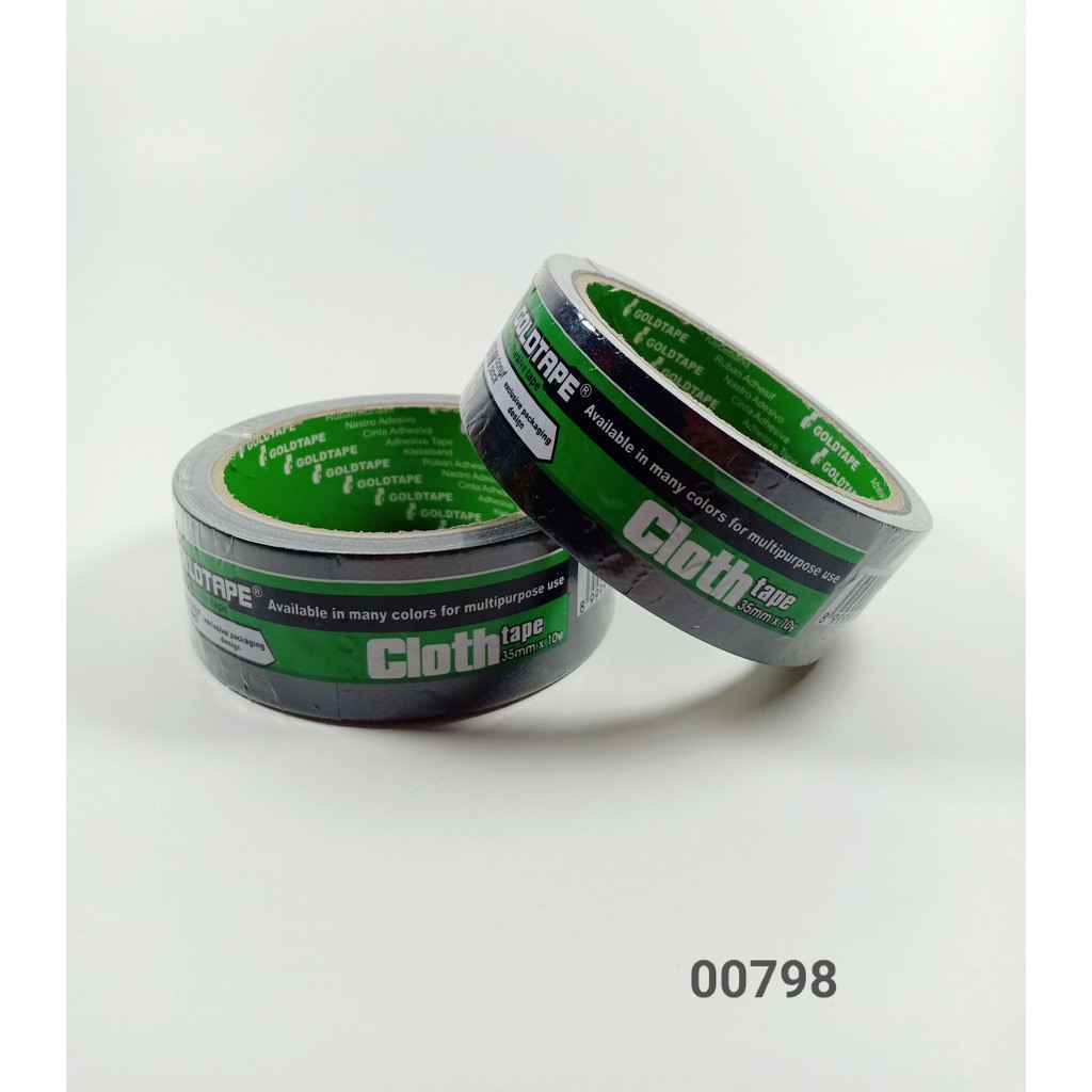 

Lakban Kain Hitam / Gold Tape 35mm x 91m - 00798