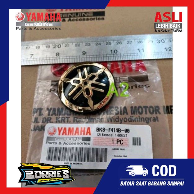 EMBLEM TANGKI VVA GOLD BK8-F414B-00 ORIGINAL YGP