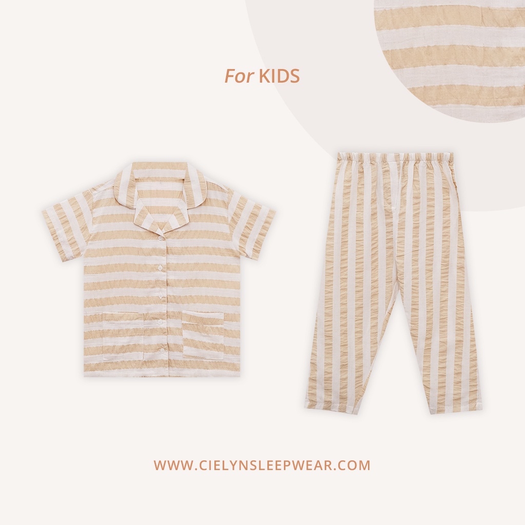 Cielyn - Jean Kids - Rayon Crinkle - Piyama Anak-Anak Set