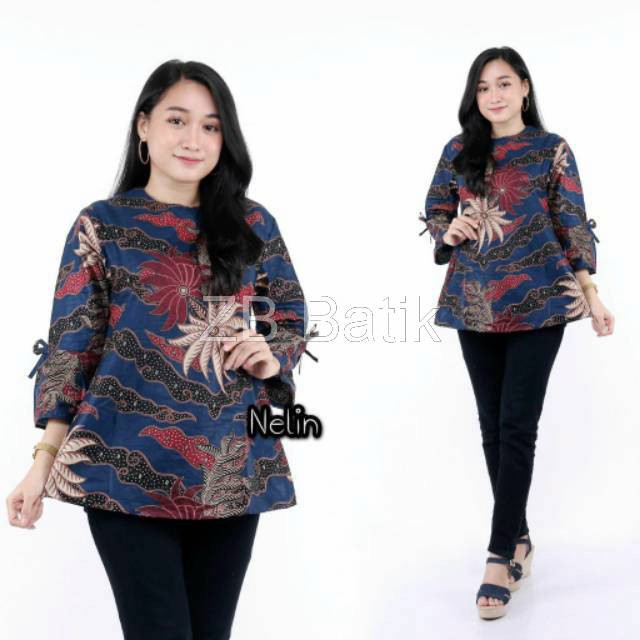 Batik Dolby Dolbi Dobby Doby Tenun Sutra Tulis Katun ATBM Baron ATASAN BATIK WANITA sogan