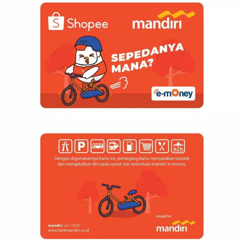 eMoney Card SEPEDANYA MANA? ORI /Like eTOLL Tapcash Flazz or Brizzi