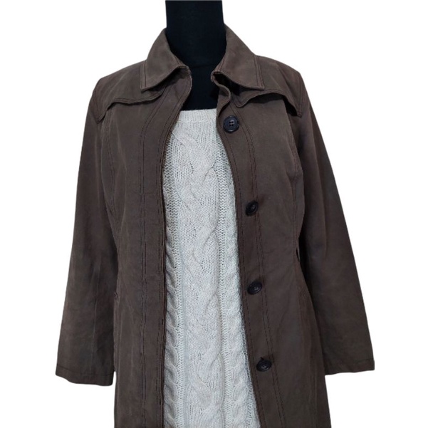 Preloved Long Coat merk Michel Klein