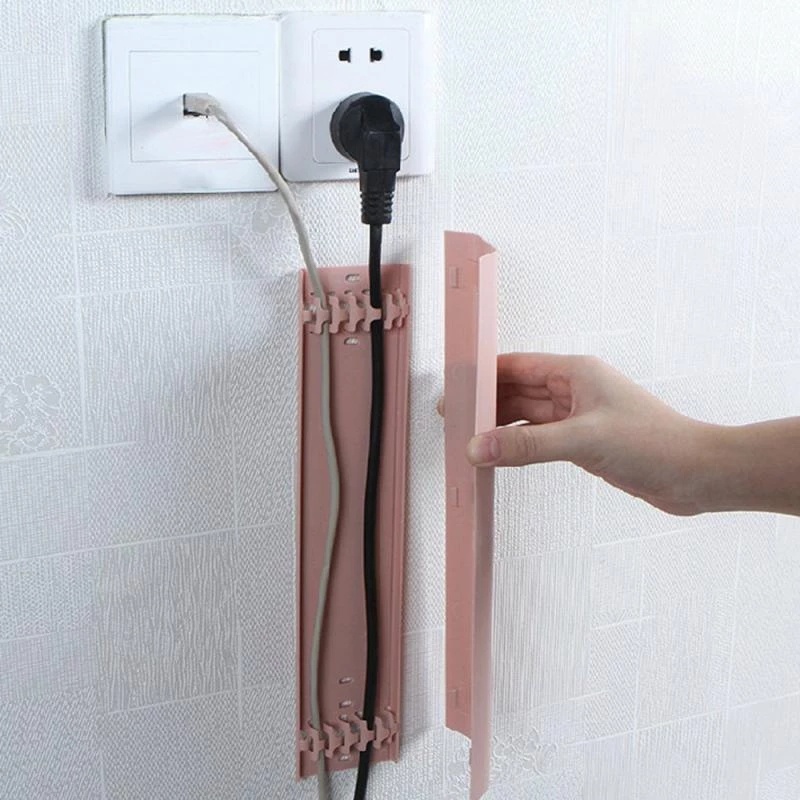 30cm Colorful Wall Wire Mount Management / Cord Cable Data Line Protector Hide Raceway / Home Office Organizer Holder