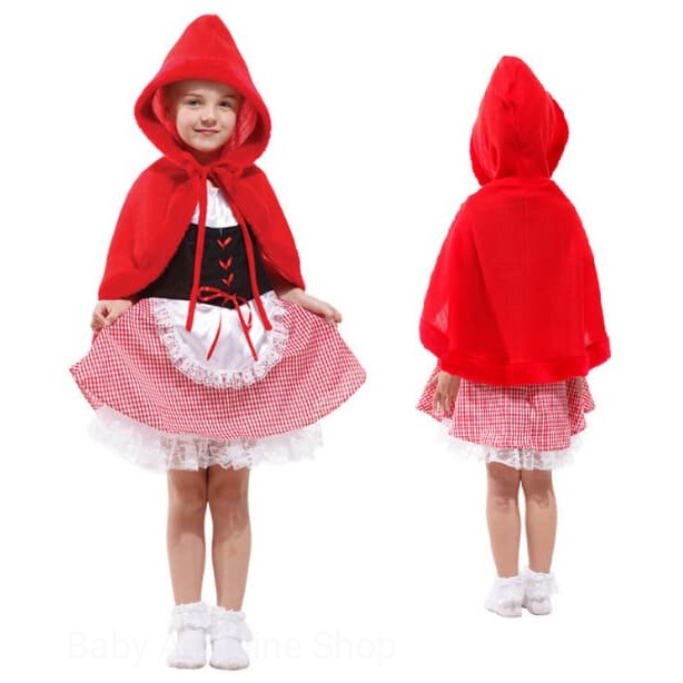 cosplay anak balita haloween kostum anak girl red riding hood csp01