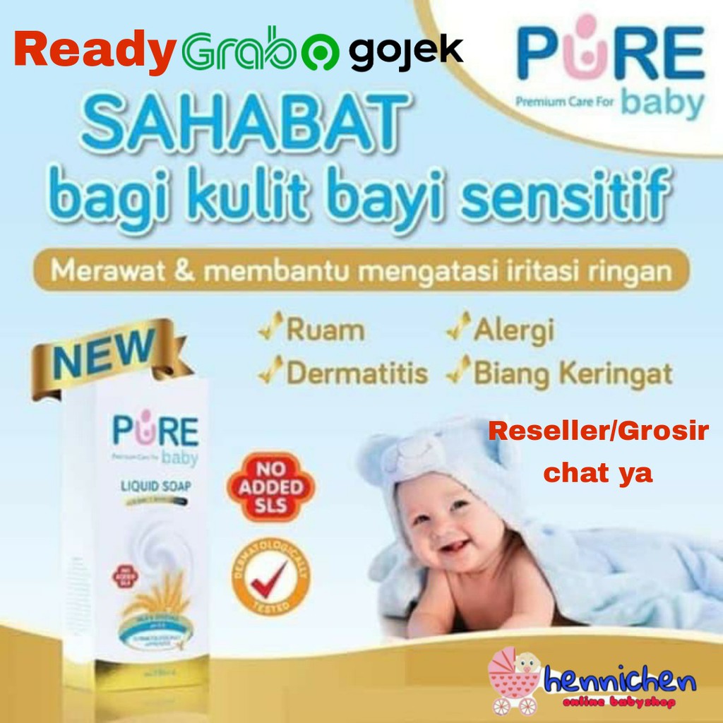 Pure BB Baby &amp; Kids Liquid Soap  80ml  /  230 ml Purebaby Sabun Cair Bayi Kulit Sensitive