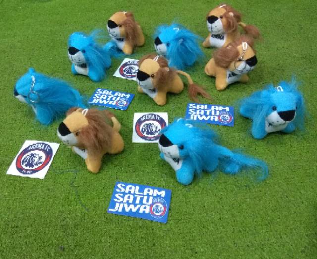 Boneka &amp; gantungan kunci singa arema