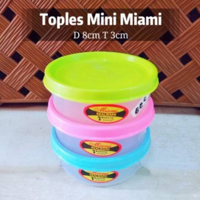 Toples Plastik Bulat 100ml Tempat Sambal Bumbu Garam Tantos FOODGRADE