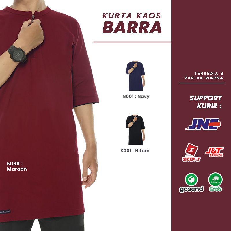 COD - Kurta Kaos Pakistan Model Kerah Oblong