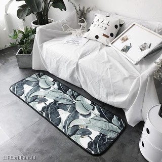 Karpet Wechat Karpet Alas Lantai Bahan Flannel Motif Garis Karpet Wechat Karpet Alas Lantai Bahan Flannel Motif Garis