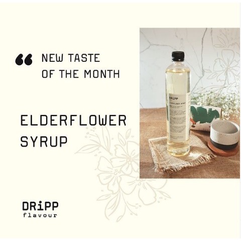 

DRiPP Elderflower Syrup - Sirup Bunga Elderflower Premium 760ml HORECA