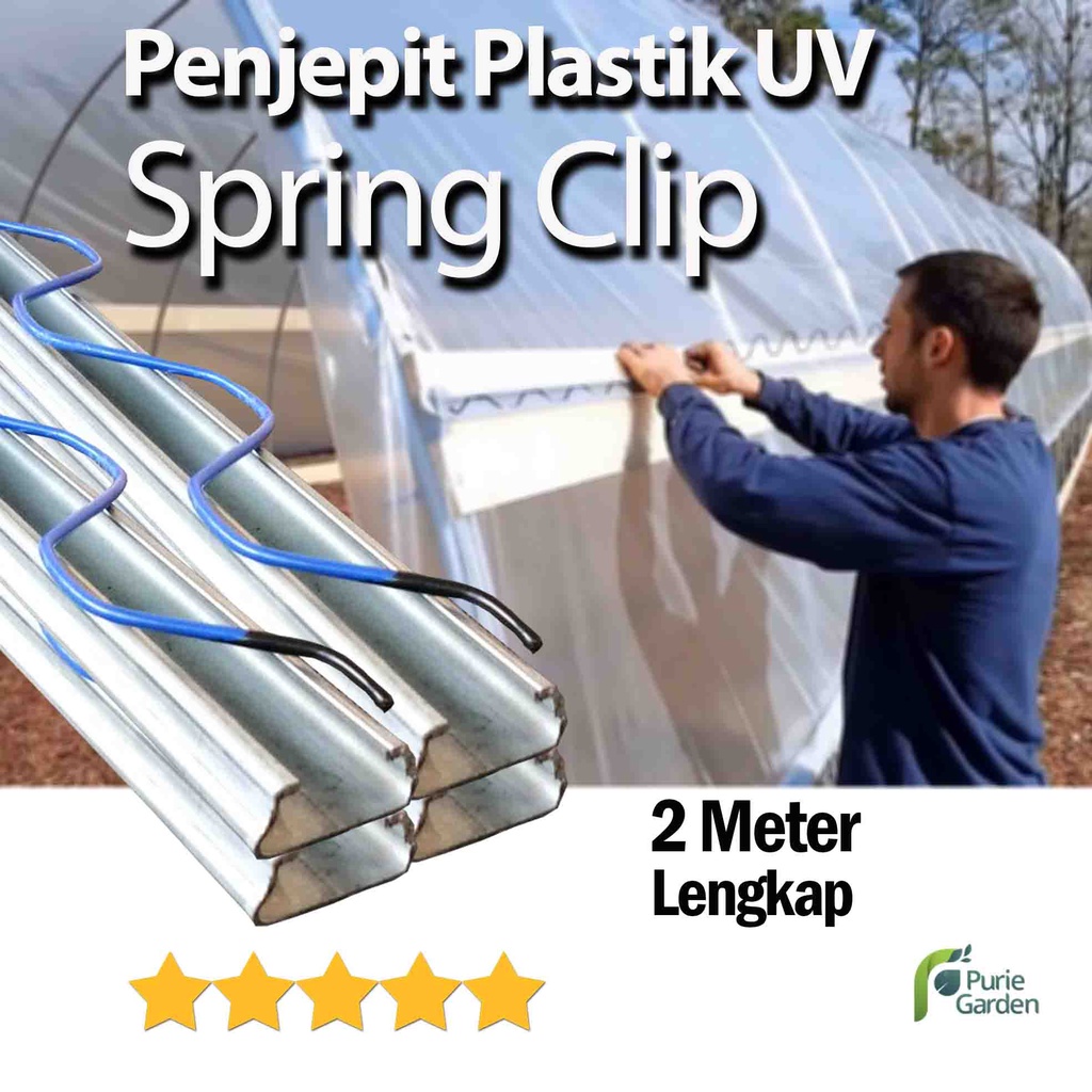 Penjepit Plastik UV Spring Clip 2 Meter Lengkap PG KDR