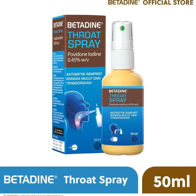 Betadine Throat Spray / spray tenggorokan betadine
