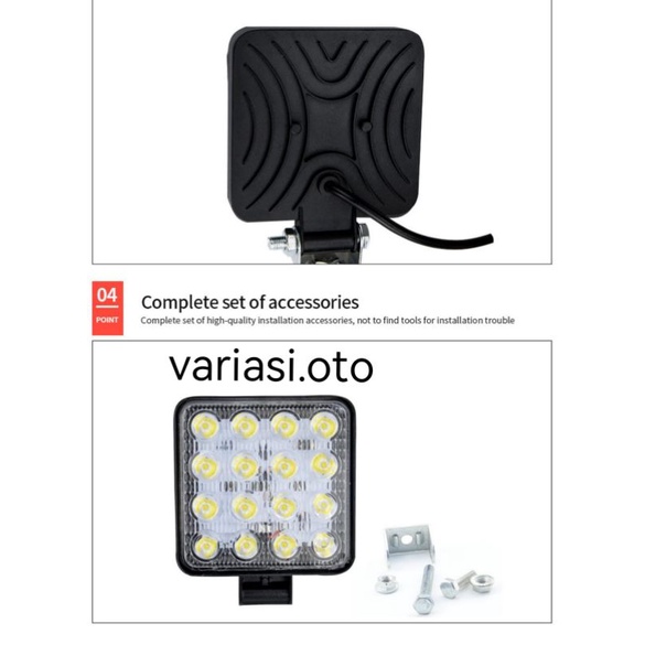 LAMPU TEMBAK SOROT LED BAR  CREE CWL WORKLIGHT 27W 16 MATA 12V -24 VOLT LAMPU LED MOBIL