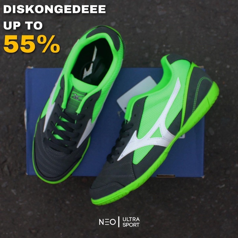 Mizuno Sala Club 2 In sepatu futsal SALE CUCI GUDANG